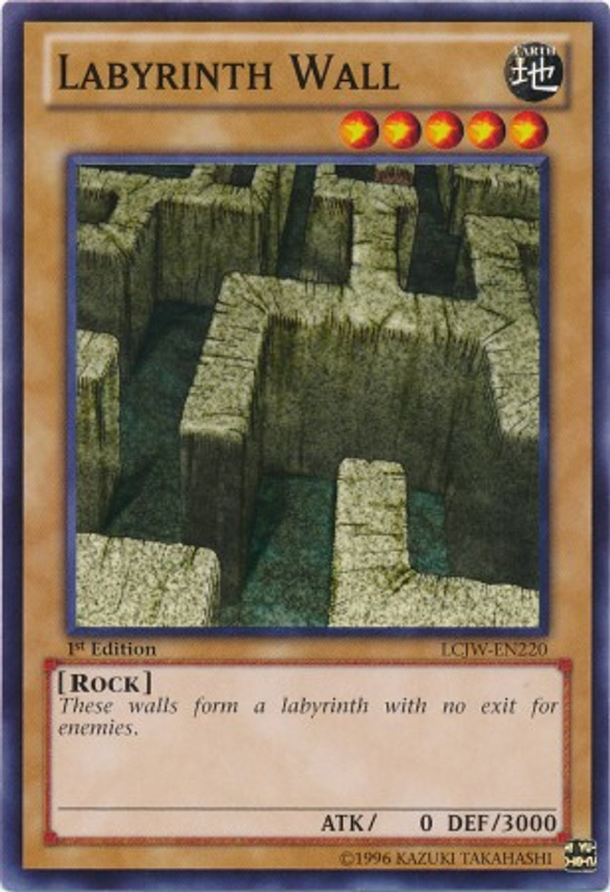 Yugioh Legendary Collection 4 Joeys World Single Card Common Labyrinth Wall Lcjw En220 Toywiz - roblox the labyrinth blueprints
