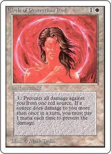 mtg cards with protection Magic The Gathering Unlimited Single Card Common Circle of Red (While theyre phased out The Most Valuable Teferi's Protection