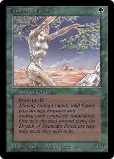 Magic The Gathering Beta Single Card Common Shanodin Dryads Toywiz The dryad reveals in conversation that she is 500 years old. toywiz com