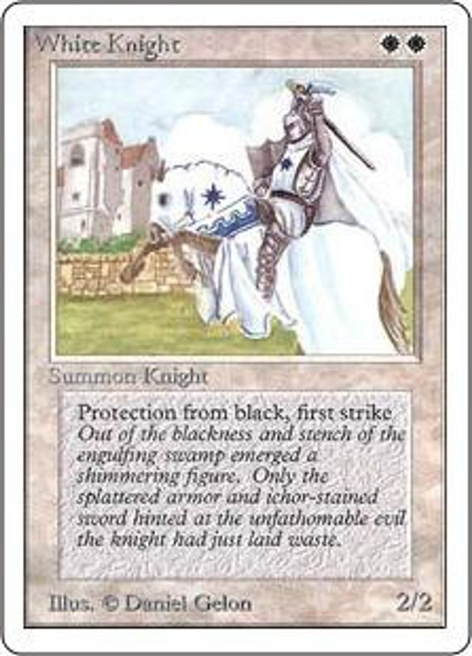 Magic The Gathering Unlimited Single Card Uncommon White Knight Toywiz - holy knight armor roblox
