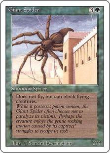 Magic The Gathering Revised Single Card Common Giant Spider ToyWiz