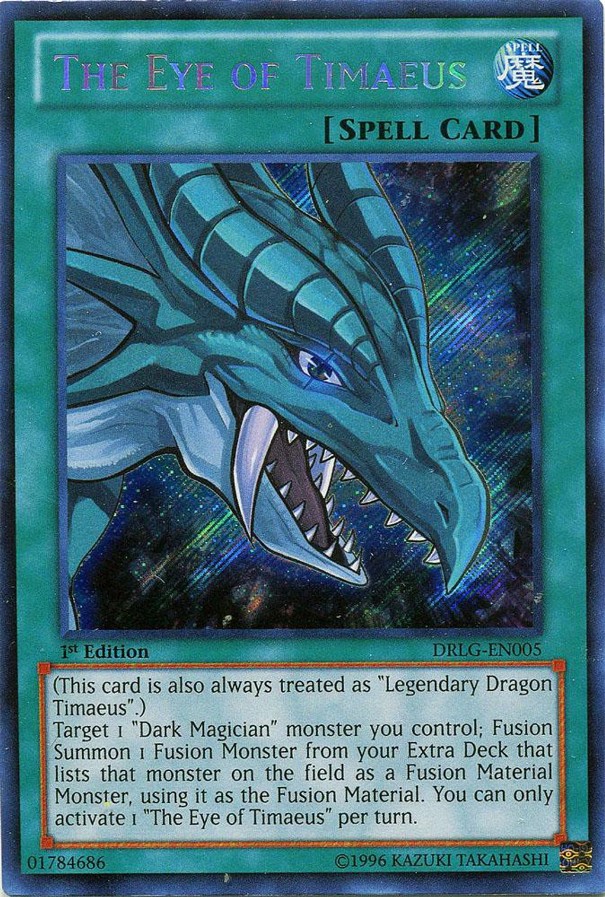 YuGiOh Dragons of Legend Single Card Secret Rare The Eye of Timaeus