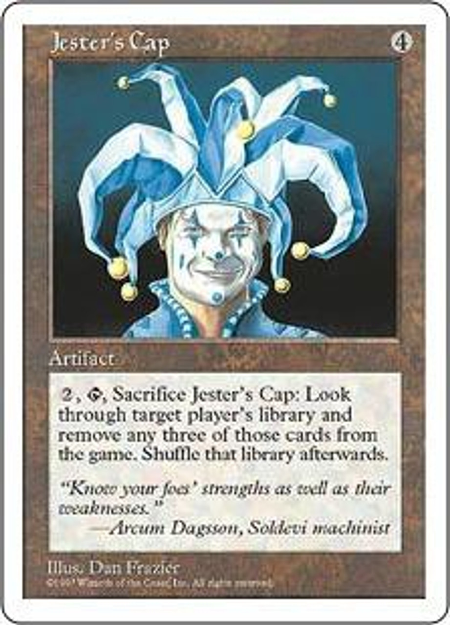 Magic The Gathering 5th Edition Single Card Rare Jesters Cap Toywiz - neon jester roblox