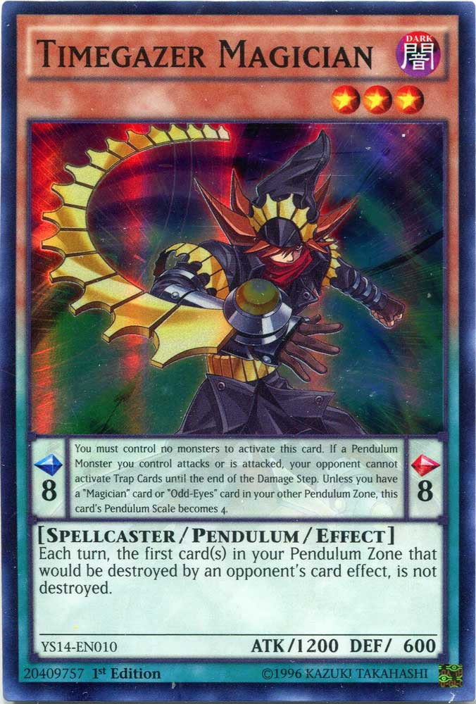 YuGiOh SpaceTime Showdown Single Card Super Rare Timegazer Magician