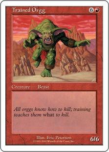 Magic The Gathering Starter 2000 Single Card Rare Trained Orgg ToyWiz