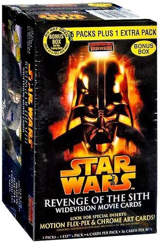 Topps スターウォーズ REVENGE OF THE SITH 未開封 starwarssithwidevisionboxbs__7