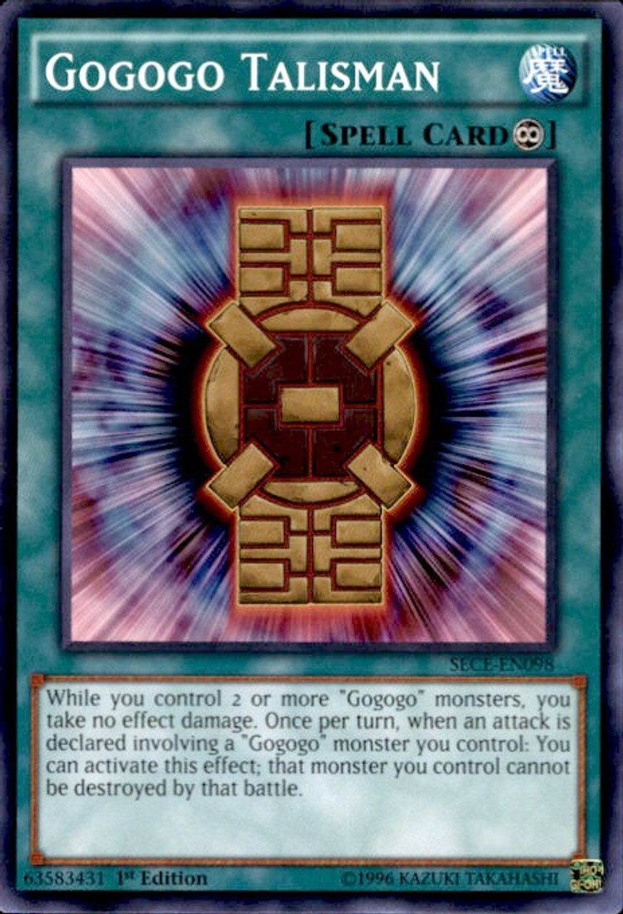 Yugioh Secrets Of Eternity Single Card Common Gogogo Talisman Sece En098 Toywiz - gogogo roblox