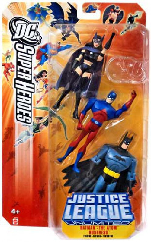 DC Justice League Unlimited Super Heroes Batman, The Atom Huntress 3.75