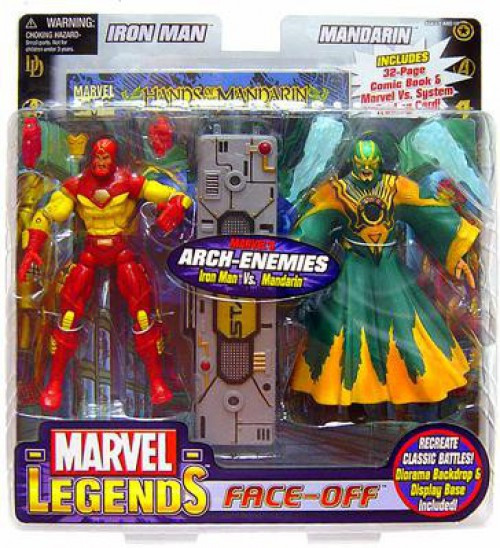 Marvel Legends Face Off Series 2 Iron Man vs. Mandarin Action