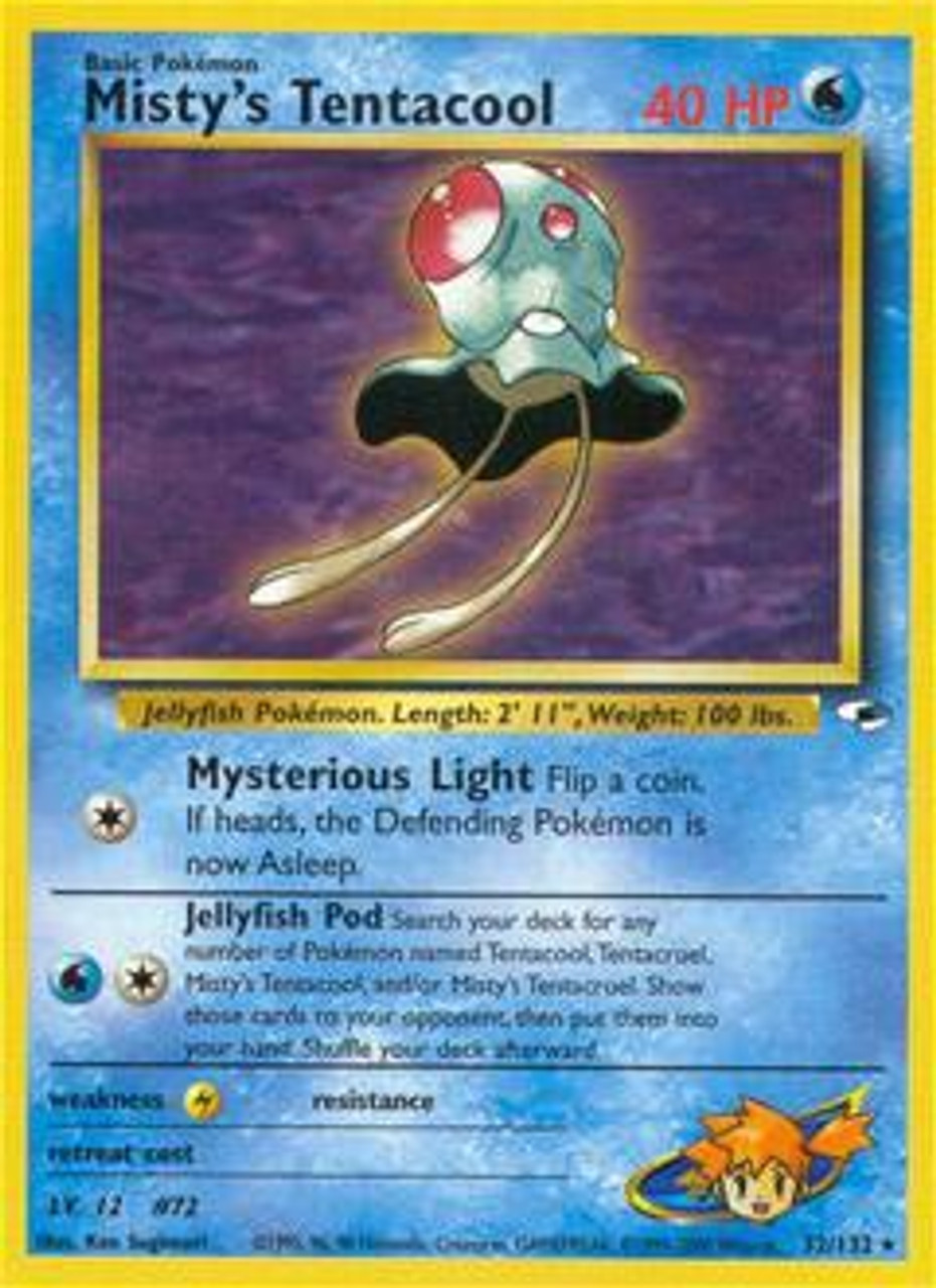 Pokemon Gym Heroes Single Card Rare Mistys Tentacool 32 Toywiz - tesco rp roblox