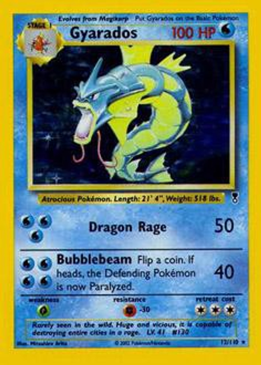 Pokemon Legendary Collection Single Card Rare Holo Gyarados 12 Toywiz - roblox dragon rage codes