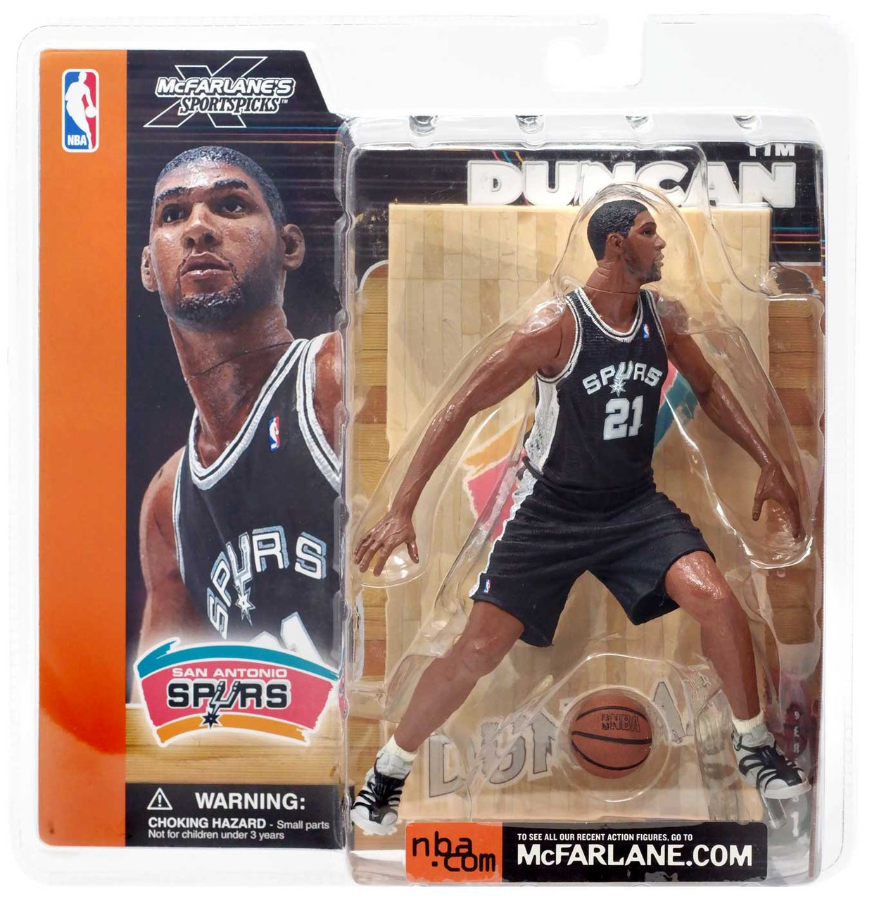 McFarlane Toys NBA San Antonio Spurs Sports Picks Series 1 Tim Duncan