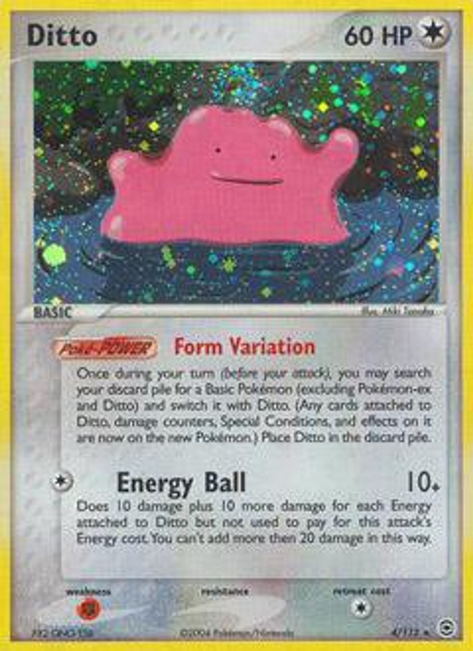 Pokemon Ex Fire Red Leaf Green Single Card Rare Holo Ditto 4 Toywiz - roblox pokemon fighters ex ditto code