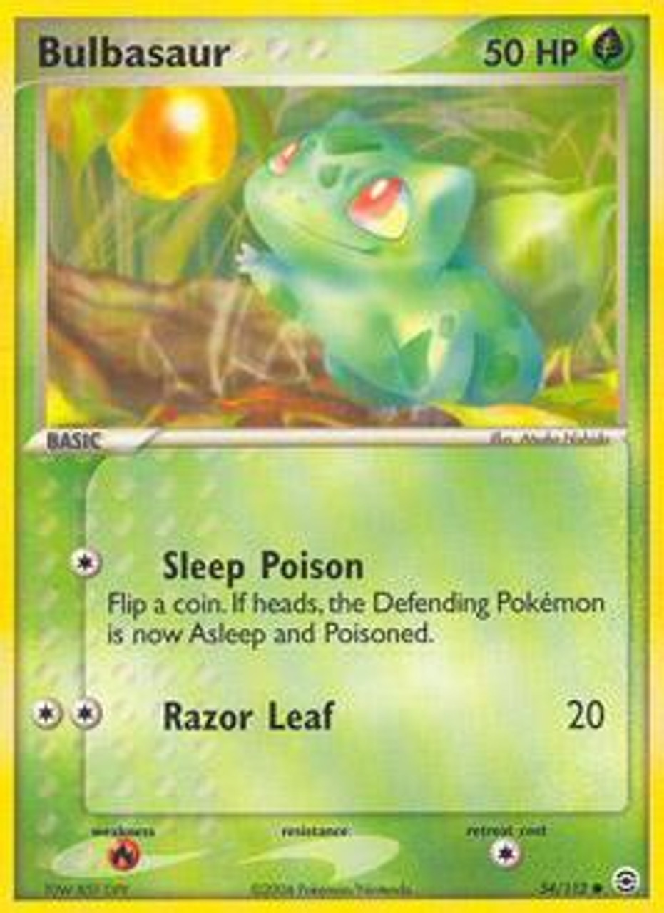 Pokemon EX Fire Red & Leaf Green Common Bulbasaur #54