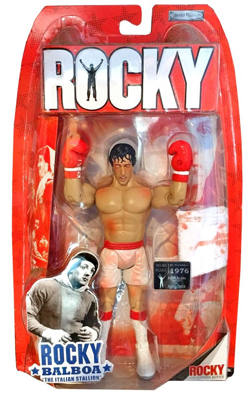 Rocky I Series 1 Rocky Balboa Action Figure Bloody Battle Damaged Jakks