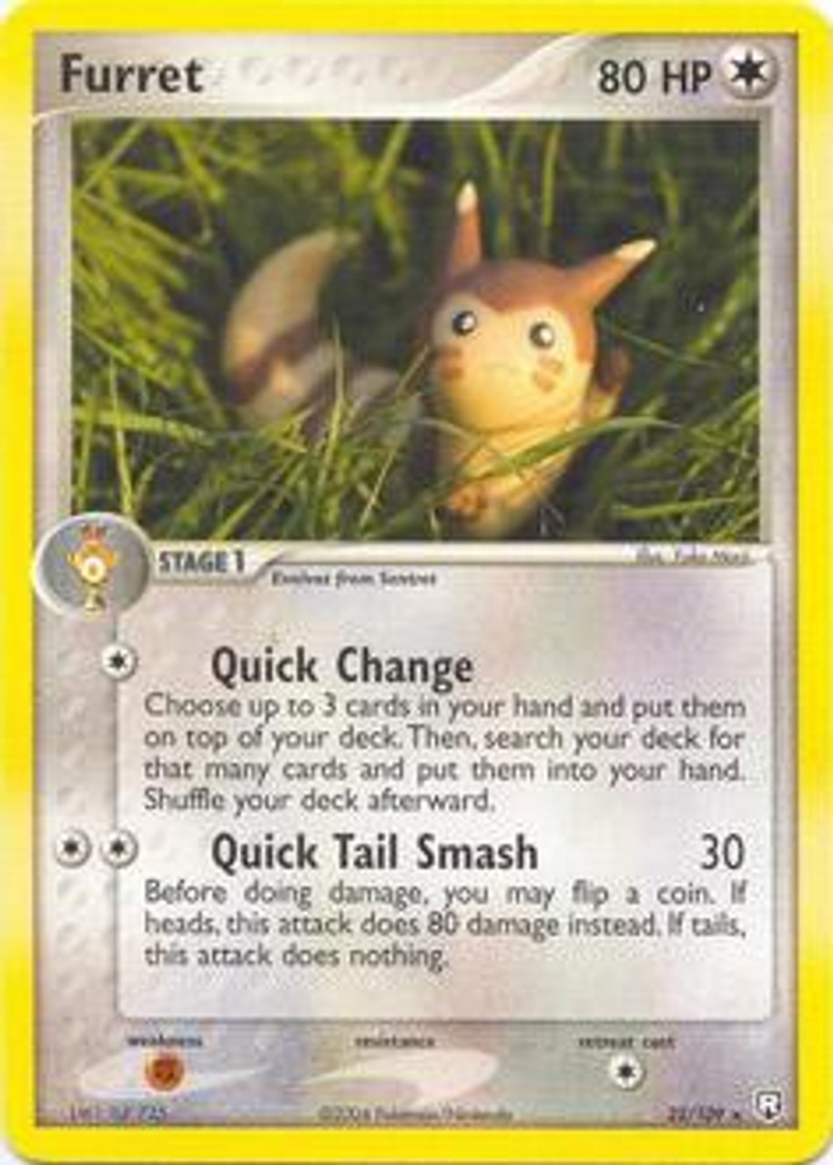 Pokemon EX Team Rocket Returns Rare Furret #22