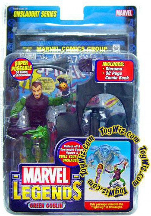 Marvel Legends Series 13 Onslaught Green Goblin Action Figure Unmasked