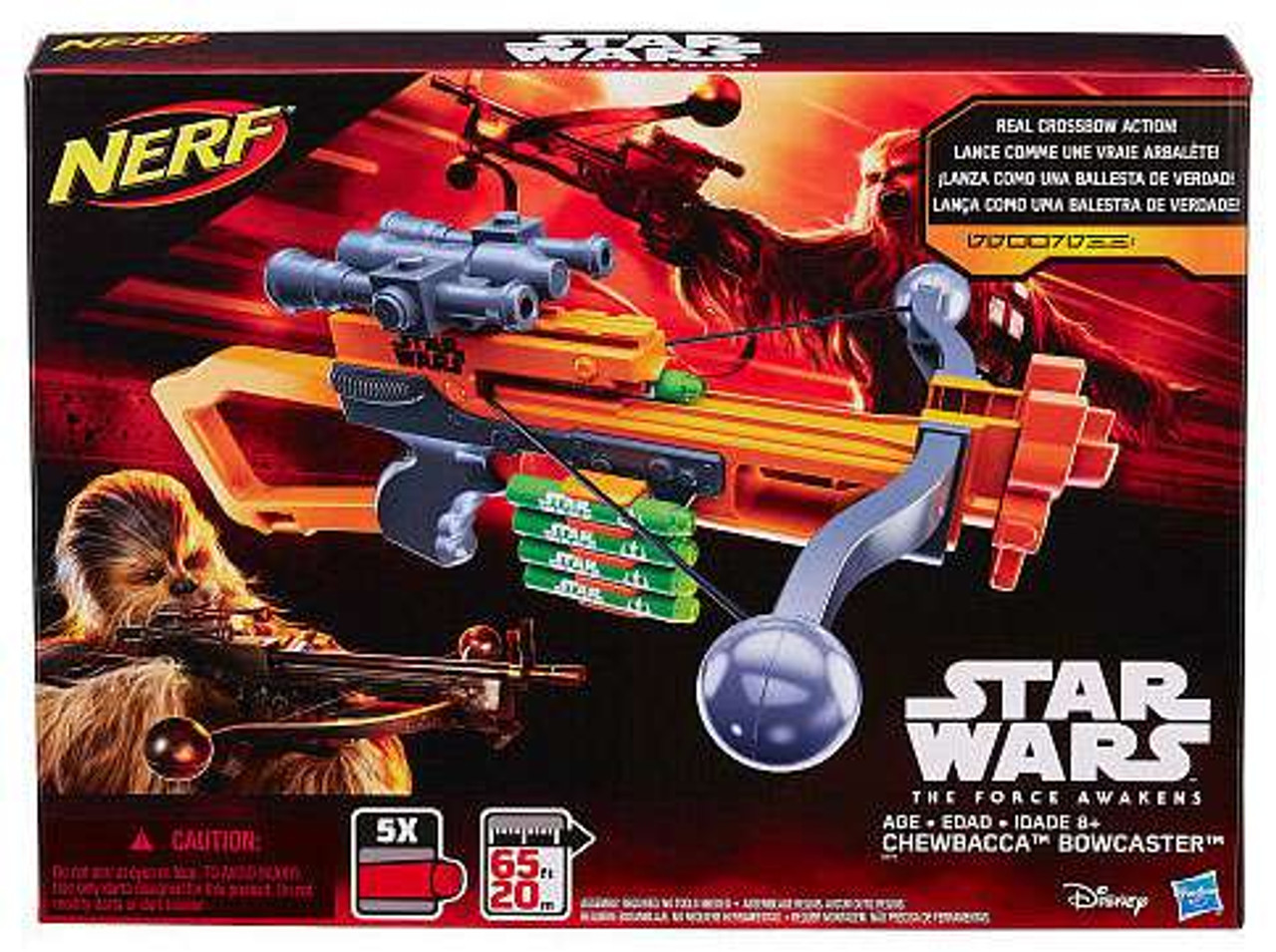 Star Wars The Force Awakens Nerf Chewbaccas Bowcaster Roleplay Toy Hasbro Toys Toywiz - random 5x roblox mystery champions legends of roblox figure toys no code weapon