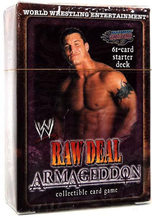 WWE Wrestling Raw Deal Trading Card Game Armageddon Randy Orton Starter