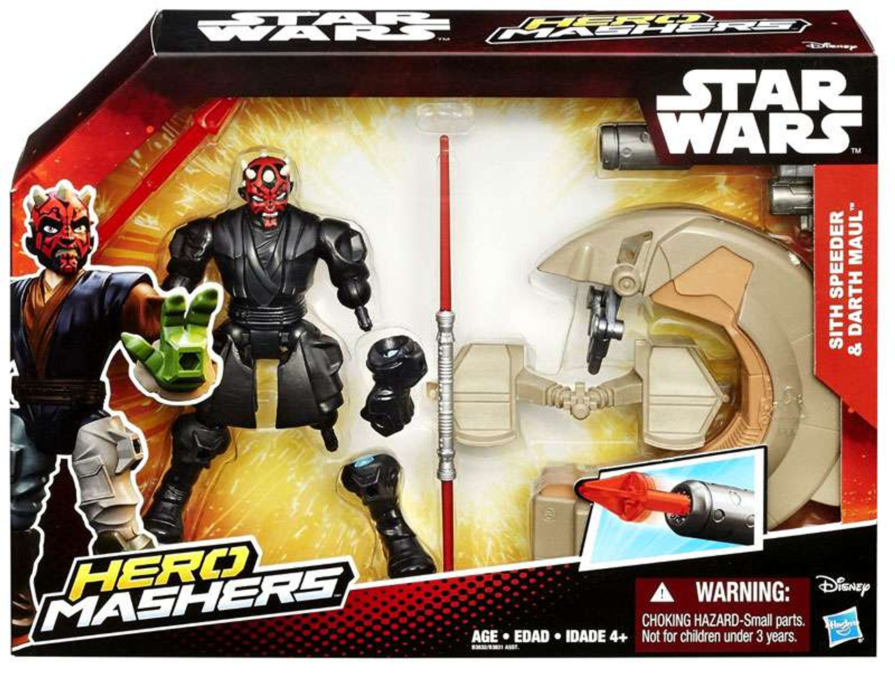 star wars hero mashers jedi speeder and anakin skywalker