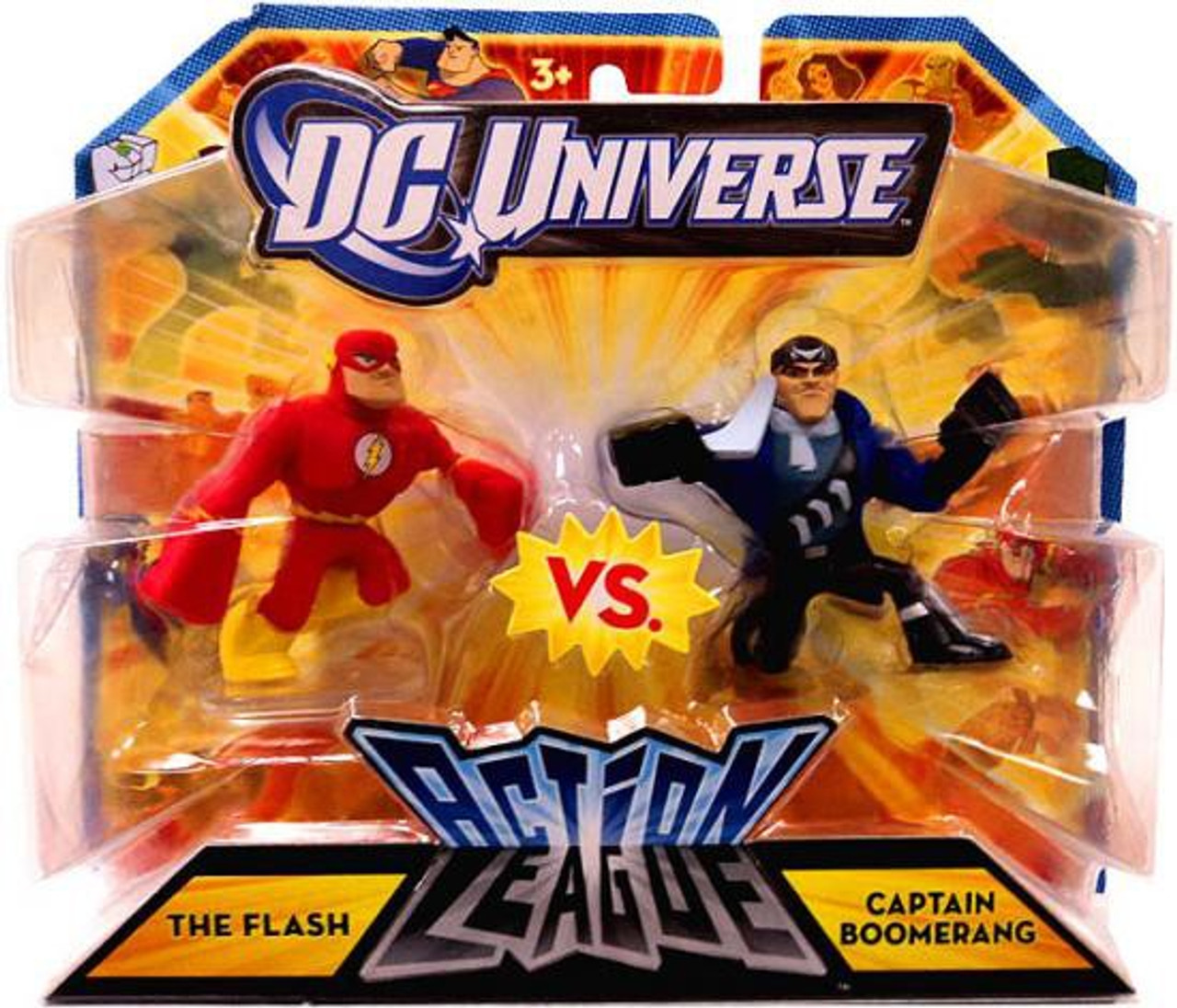 Dc Universe Action League The Flash Vs Captain Boomerang 3 Mini Figures Mattel Toys Toywiz - the flash vs zoom in roblox roblox the flash