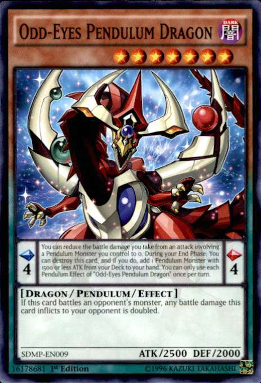 YuGiOh Master of Pendulum Structure Deck Single Card Common Odd-Eyes  Pendulum Dragon SDMP-EN009 - ToyWiz