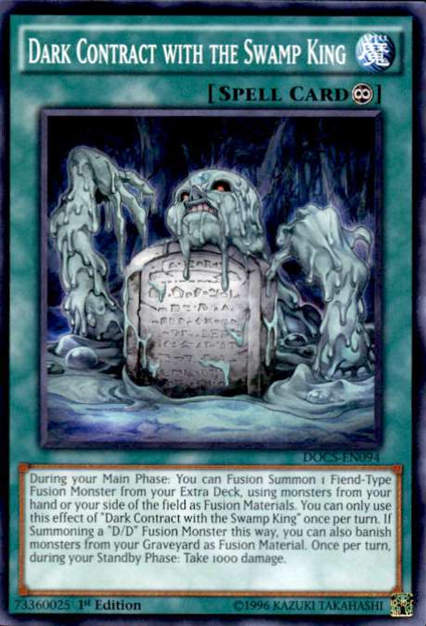 Yugioh Dimension Of Chaos Single Card Common Dark Contract With The Swamp King Docs En094 Toywiz - roblox swampy moon outpost