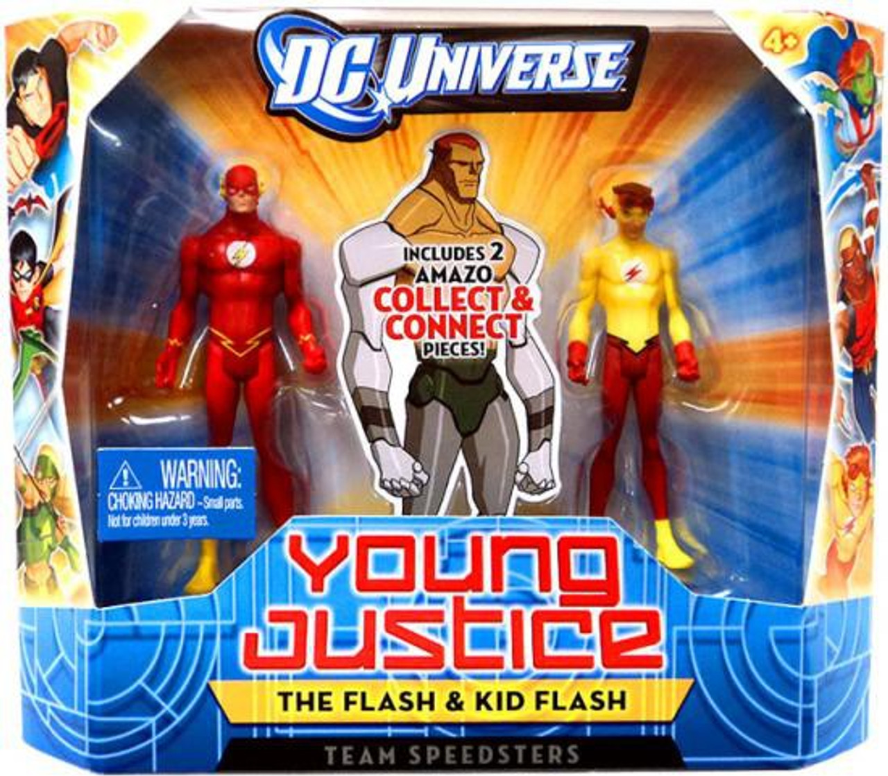 Dc Universe Young Justice Flash Kid Flash 4 Action Figure 2 Pack Team Speedsters Mattel Toys Toywiz - roblox evil speedster custom