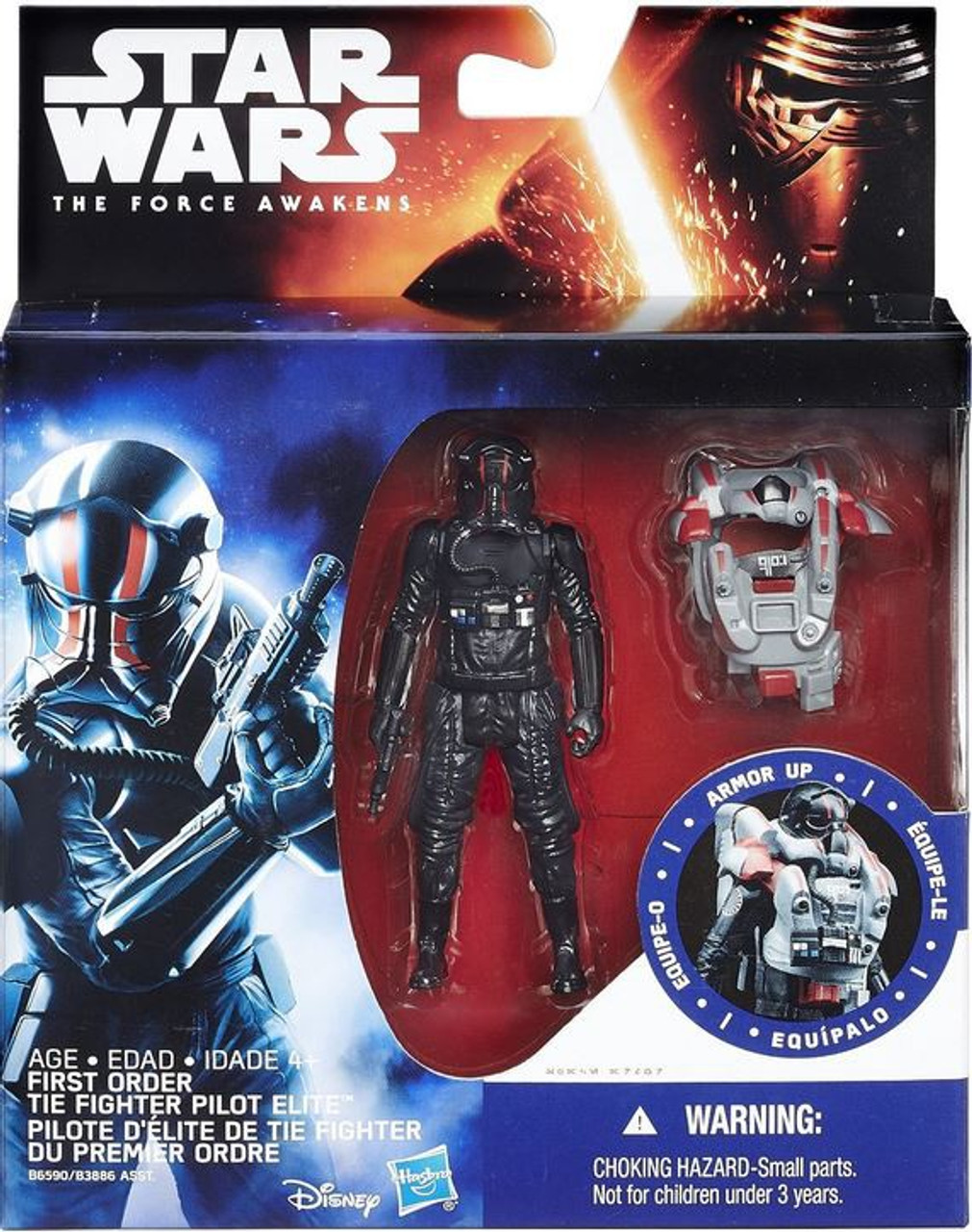 Star Wars The Force Awakens Mission Armor First Order Tie Fighter Pilot Elite 3 75 Action Figure Hasbro Toys Toywiz - roblox star wars event how to get bb 8 stormtrooper helmet reys staff all items