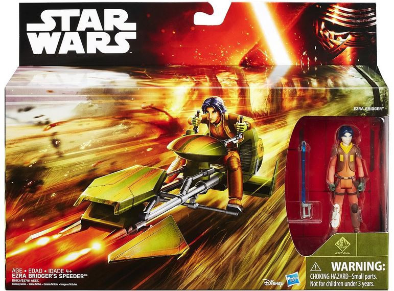 SF・ファンタジー・ホラー Star Wars Electronic Rebel speeder Star Wars Rebels Ezra Bridgers Speeder with Ezra 3.75 Vehicle