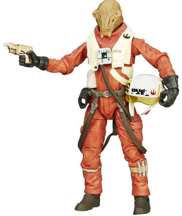 Star Wars The Force Awakens Black Series XWing Pilot Asty 6 Action