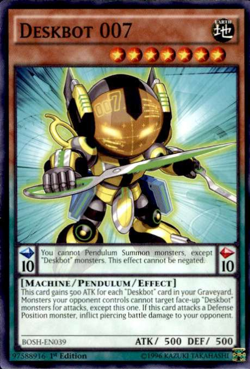 Yugioh Breakers Of Shadow Single Card Common Deskbot 007 Bosh En039 Toywiz