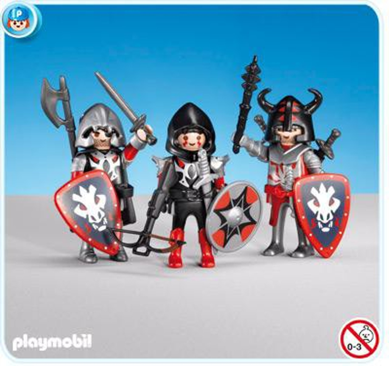 Playmobil Dragon Land 3 Red Dragon Knights Set 7975 Toywiz - roblox dungeon quest red knight armor roblox dominus generator