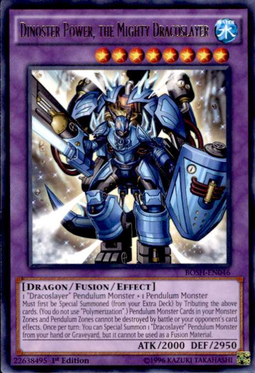 Yugioh Breakers Of Shadow Single Card Rare Dinoster Power The Mighty Dracoslayer Bosh En046 Toywiz