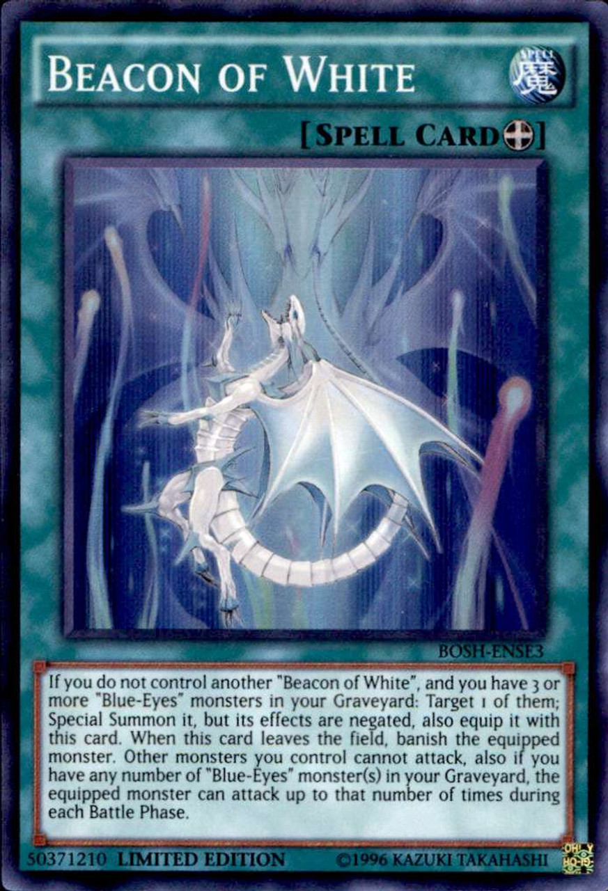 Yugioh Breakers Of Shadow Special Edition Single Card Super Rare Beacon Of White Bosh Ense3 Toywiz