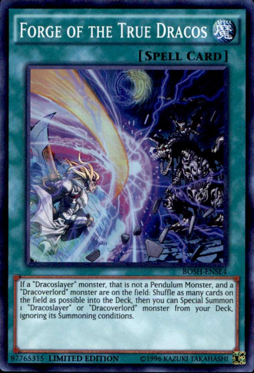 Yugioh Breakers Of Shadow Special Edition Single Card Super Rare Forge Of The True Dracos Bosh Ense4 Toywiz