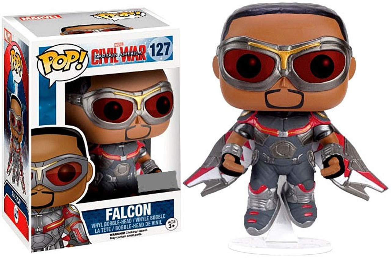 Funko Marvel Civil War Pop Marvel Falcon Exclusive Vinyl Bobble
