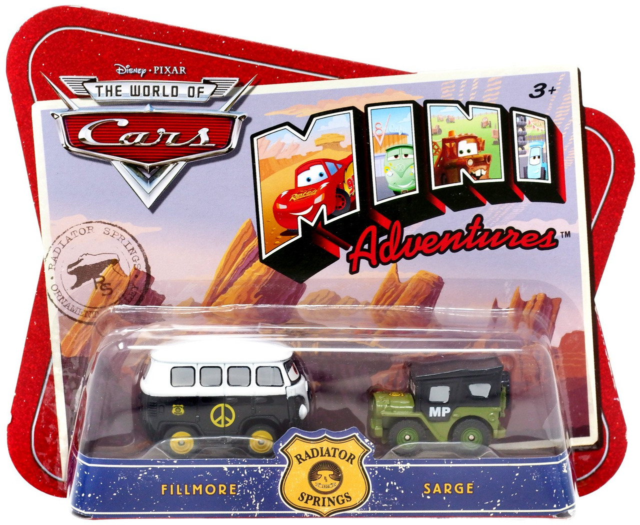 Disney Pixar Cars The World of Cars Mini Adventures Fillmore Sarge