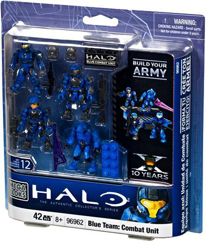 Mega Bloks Halo The Authentic Collectors Series Blue Team Combat