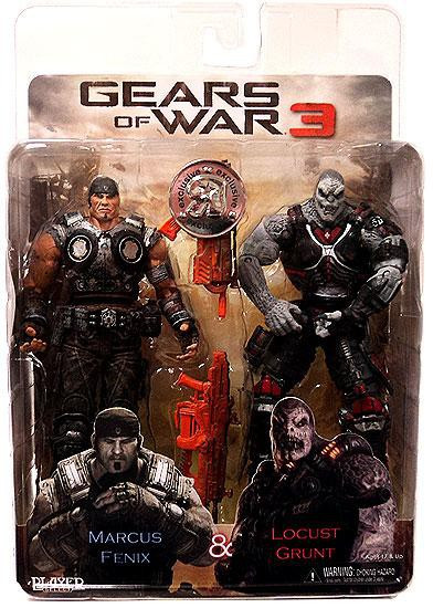 NECA Gears of War 3 Marcus Fenix Locust Grunt Exclusive Action
