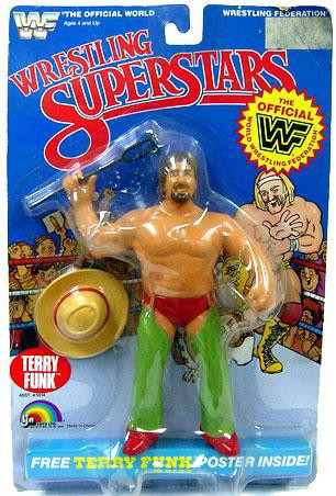 WWE Wrestling WWF Wrestling Superstars Terry Funk Action Figure LJN