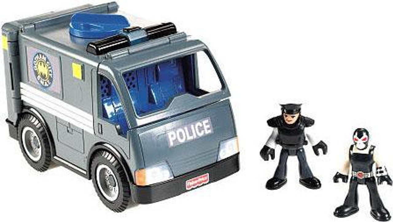 Fisher Price Dc Super Friends Imaginext Gotham City Gcpd Officer Bane Swat Vehicle Exclusive 3 Figure Set Toywiz - roblox toy swat car