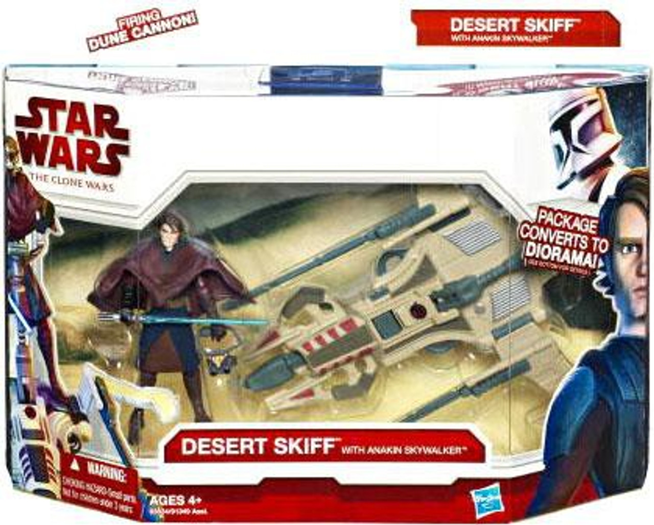 Star Wars The Clone Wars 2010 Desert Sport Skiff With Anakin Skywalker Action Figure Vehicle