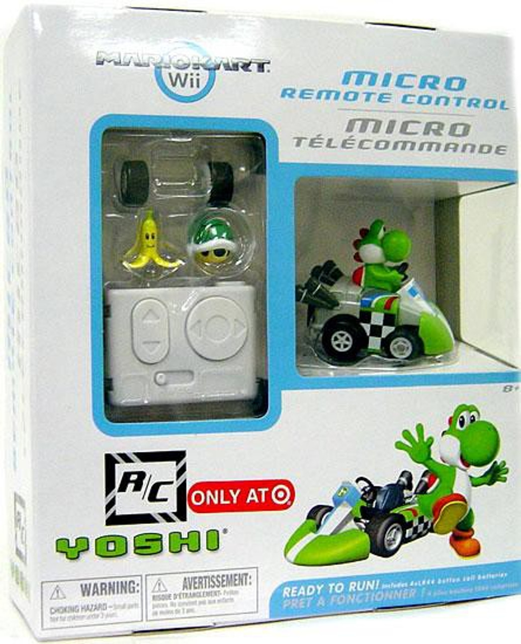Super Mario Mario Kart Wii Micro Remote Control Yoshi Exclusive Rc Vehicle Tomy Toywiz 9367