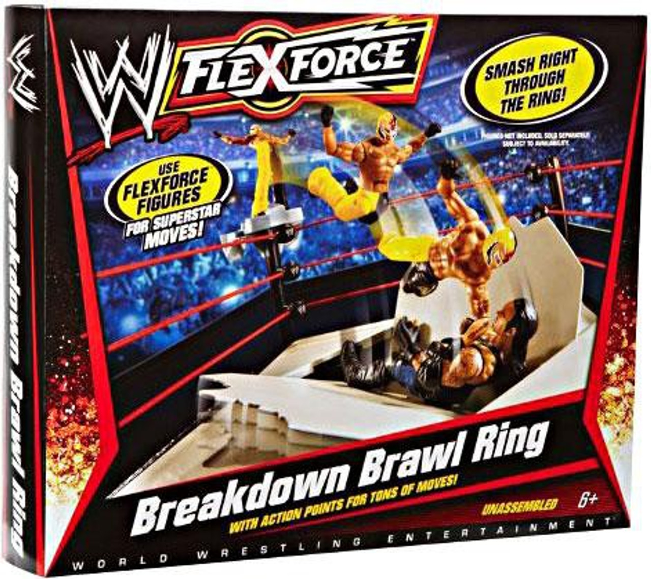 Wwe Wrestling Flexforce Breakdown Brawl Ring Action Figure Playset Mattel Toys Toywiz - tornado ring brawl stars