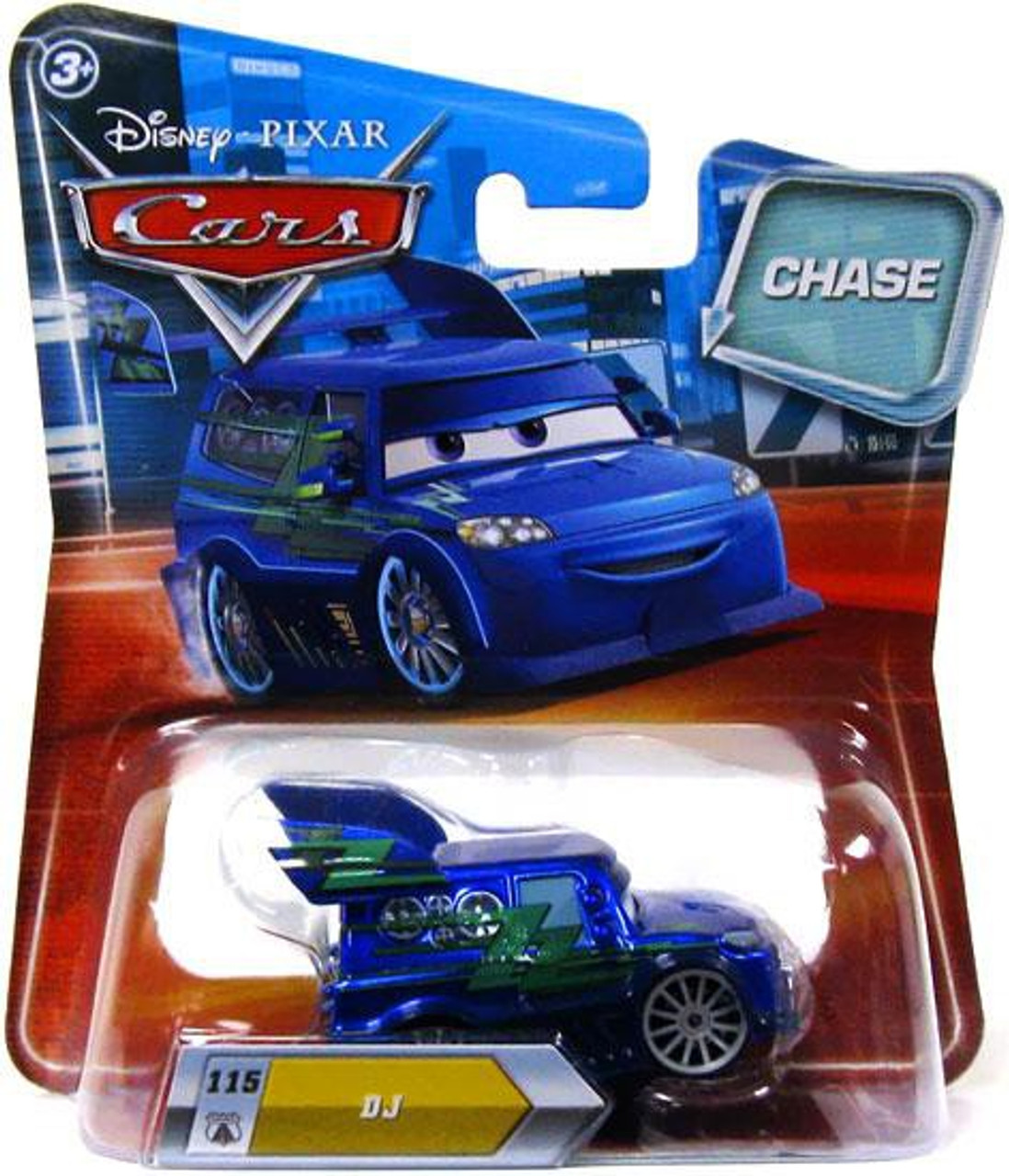 Disney Pixar Cars Lenticular Eyes Series 2 Dj 155 Diecast Car Chase Mattel Toys Toywiz