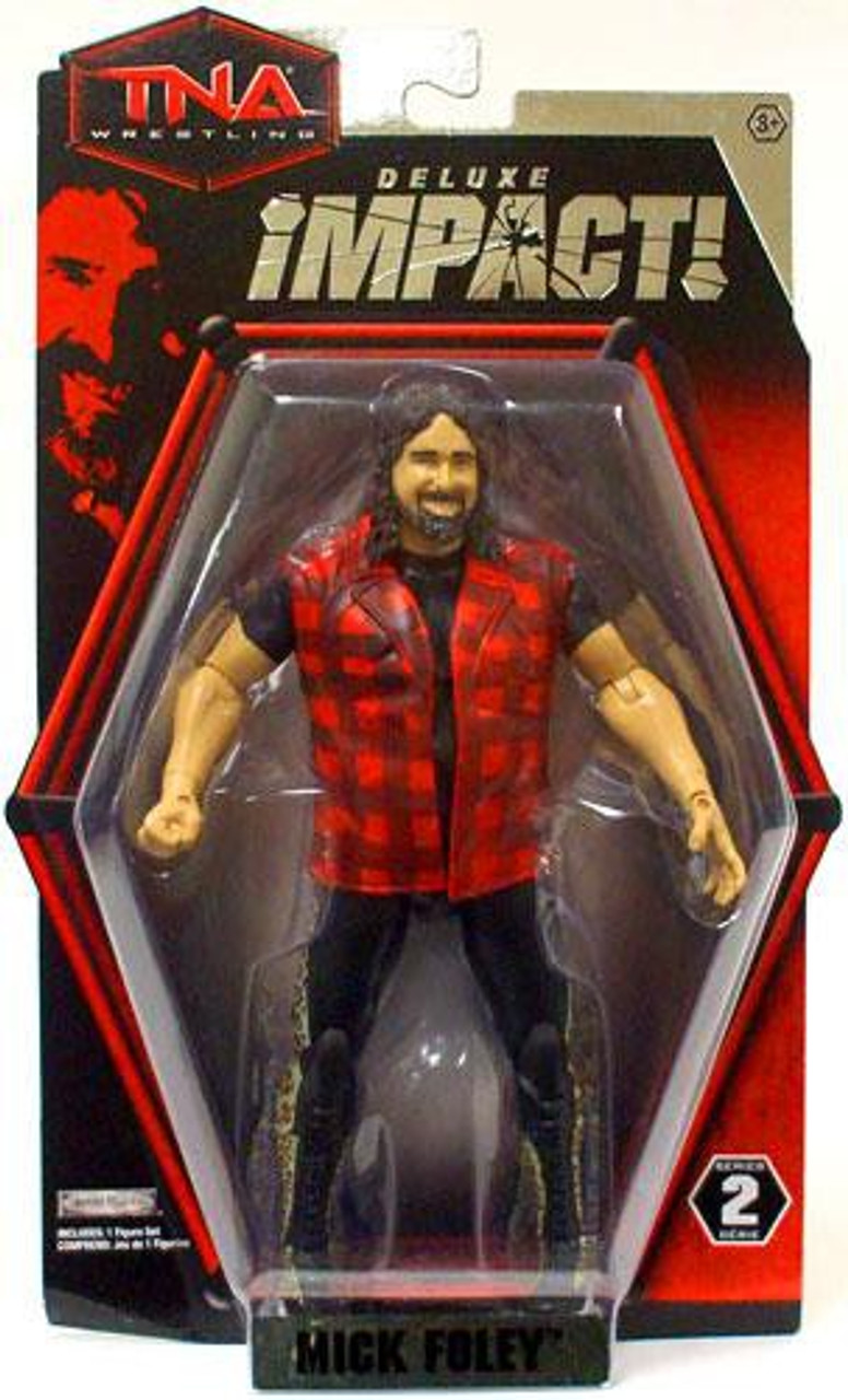 TNA Wrestling Deluxe Impact Series 2 Mick Foley Action Figure Jakks