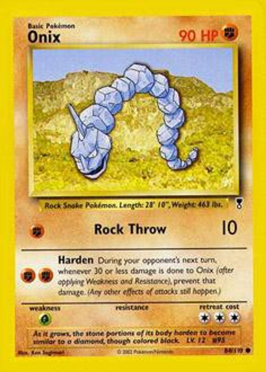 Pokemon Individual Cards Pokemon Basic Card 61 Onix Woodland Resort Com