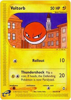 Pokemon Aquapolis Single Card Uncommon Voltorb 64 Toywiz