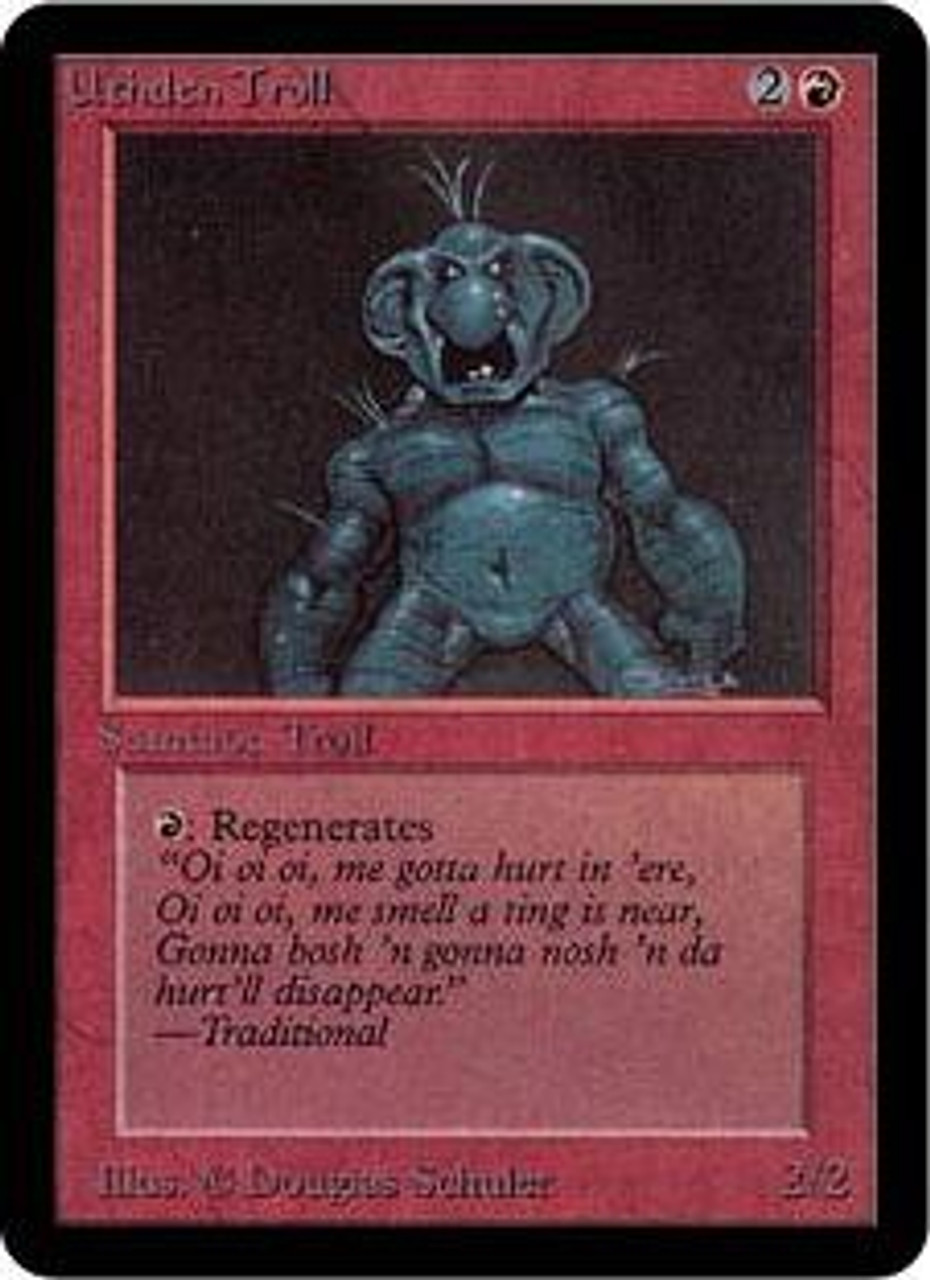 Magic The Gathering Alpha Single Card Uncommon Uthden Troll Very Played Condition Toywiz - cuphead rp alpha roblox